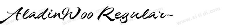AladinW00 Regular字体转换 AladinW00 Regular字体转换